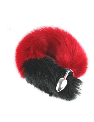 Plug anal tail fox red bicolor