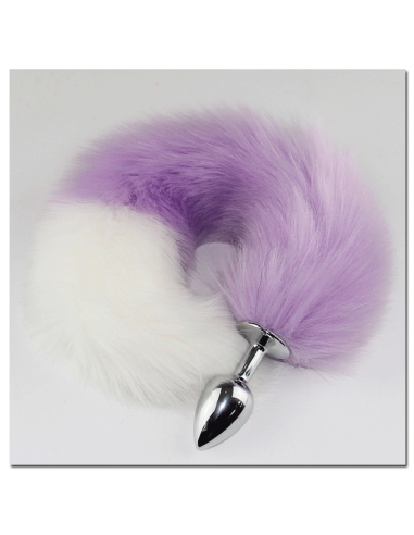 Plug anal foxtail purple bicolor
